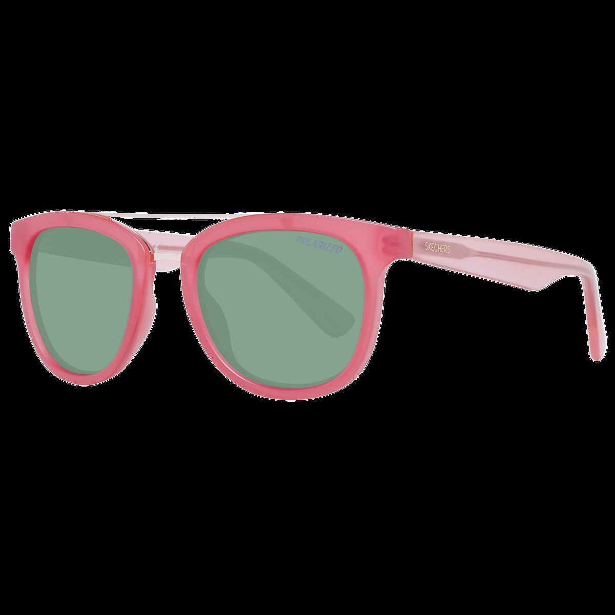 Runde polarisierte Sonnenbrille mit Doppelsteg