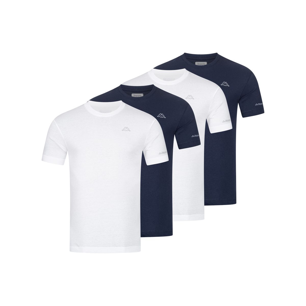 Basic Baumwoll T-Shirt Set mit Rundhalsausschnitt