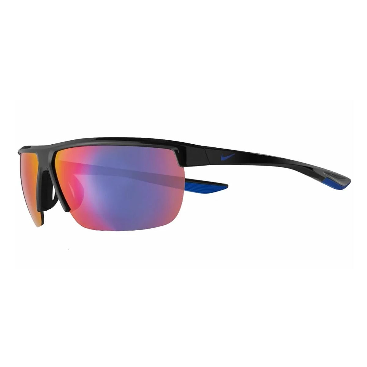 Sportliche rechteckige Halbrand-Sonnenbrille