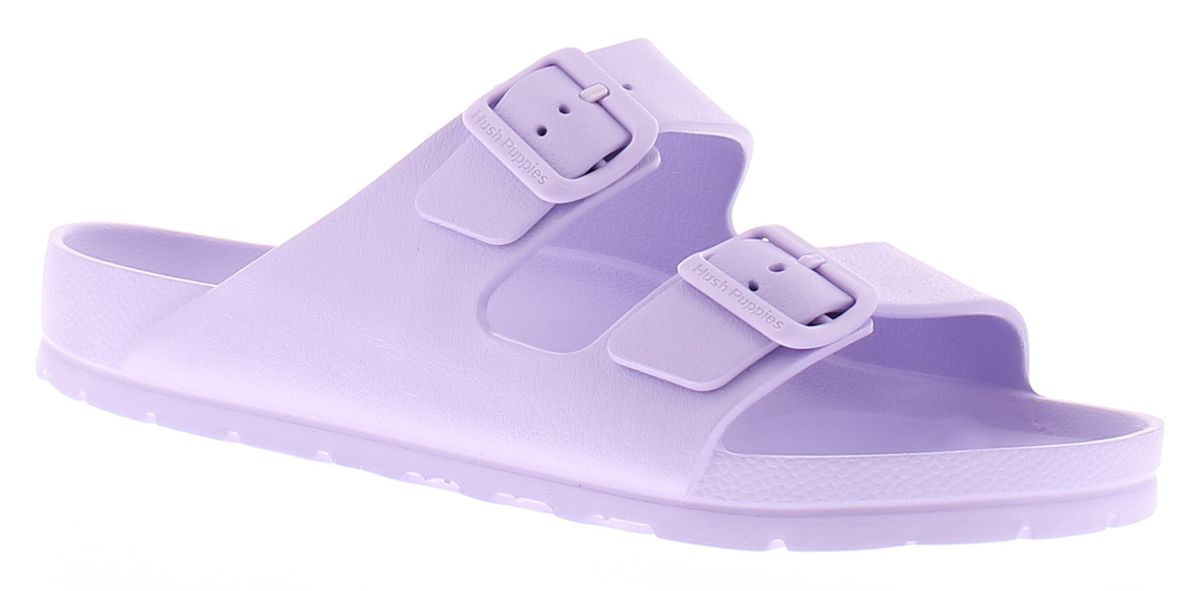 Hush Puppies Damen Sandalen Flach Lorna Slip On lila