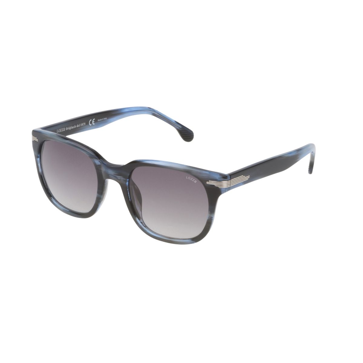 Blaue Sonnenbrille mit Acetatrahmen Lozza