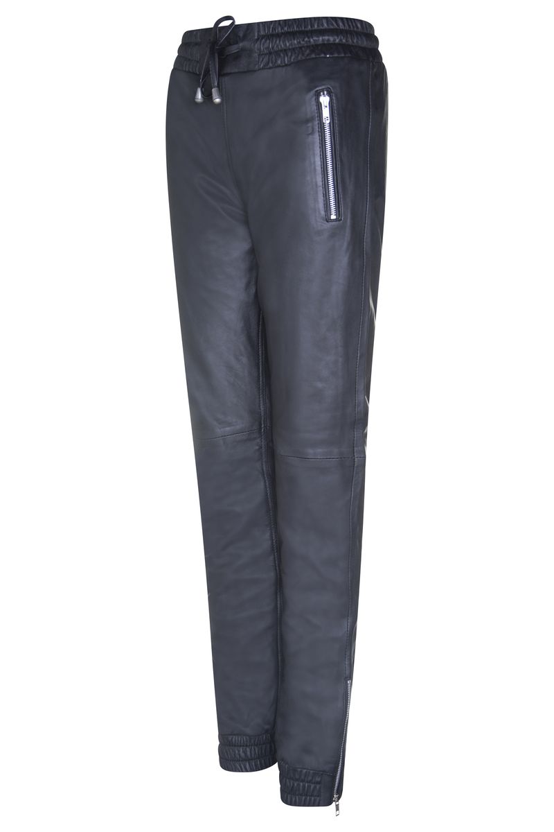 Jogginghose aus Nappaleder