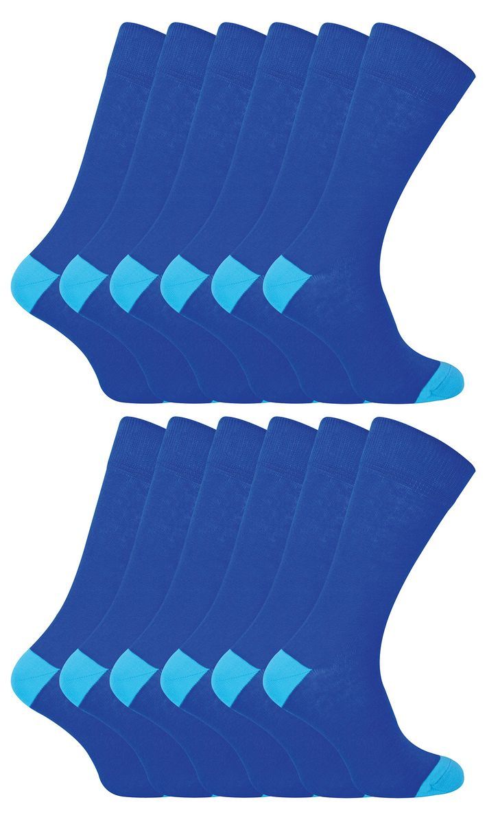 Herren Socken mit Kontrastferse