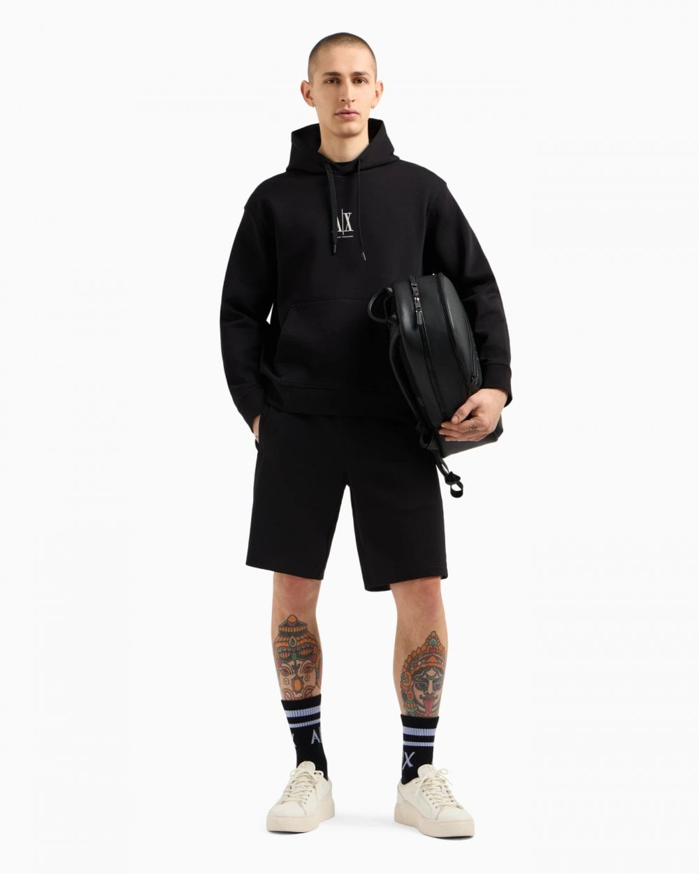 Heritage Logo Grafik Pullover Hoodie
