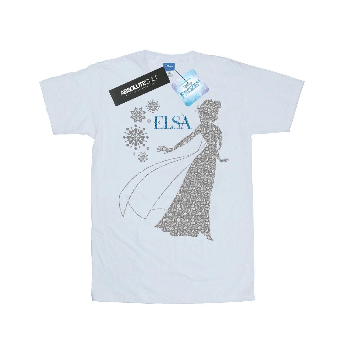 Frozen Elsa Silhouette Grafik T-Shirt