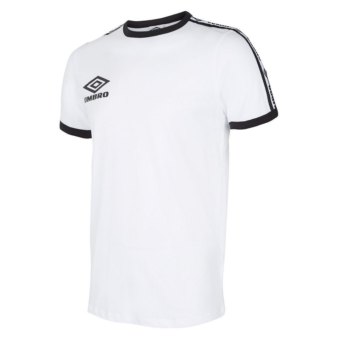 Herren Ringer T-Shirt, weiß