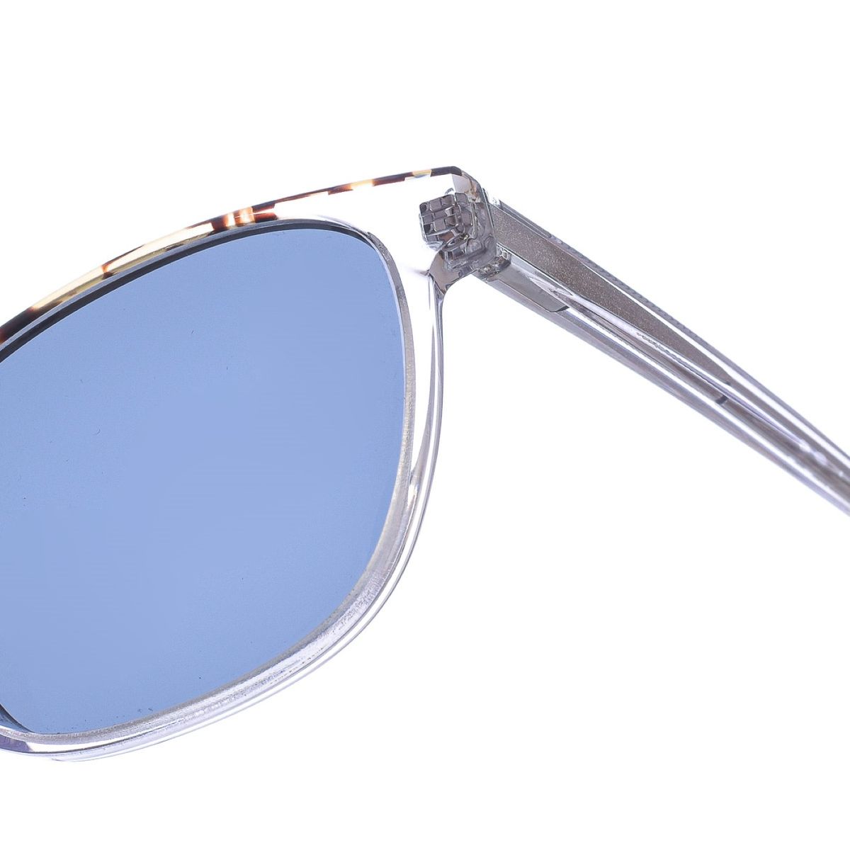 Cat-Eye-Sonnenbrille mit blauen Gläsern