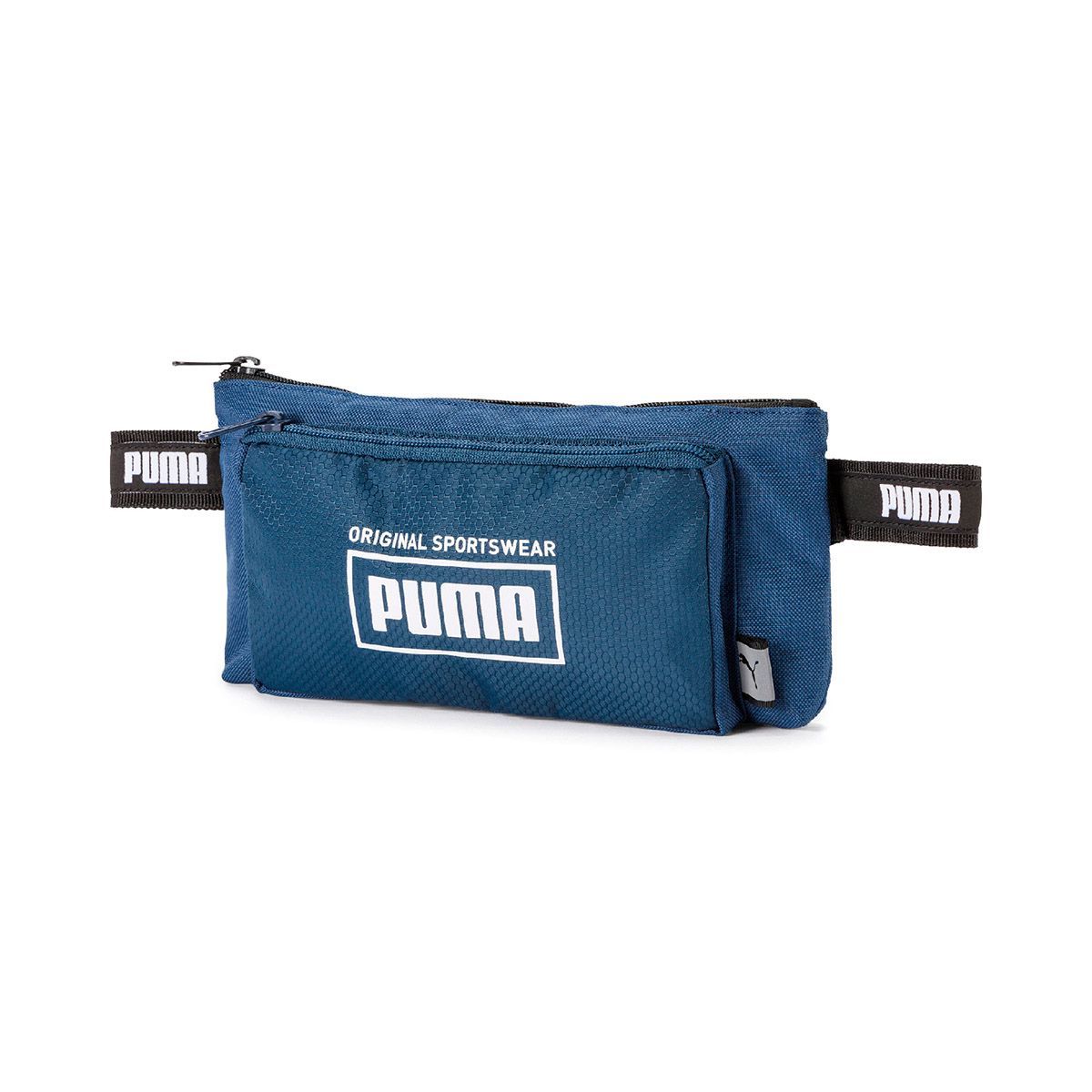 Sportliche blaue Gürteltasche mit Logo