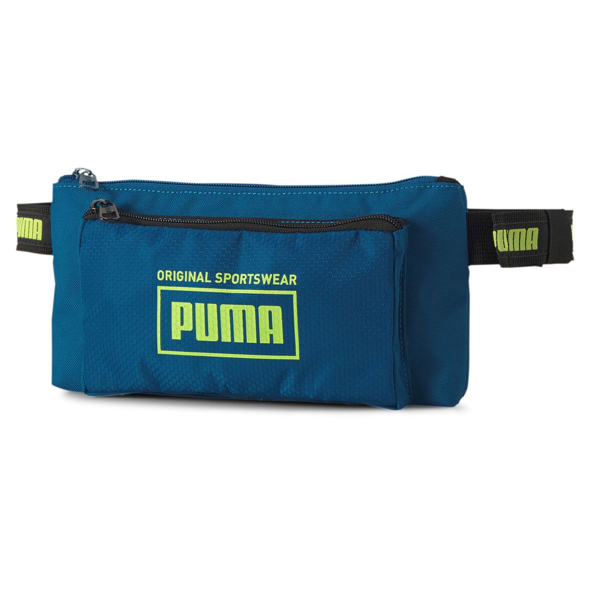 Sportliche blaue Gürteltasche mit Logo