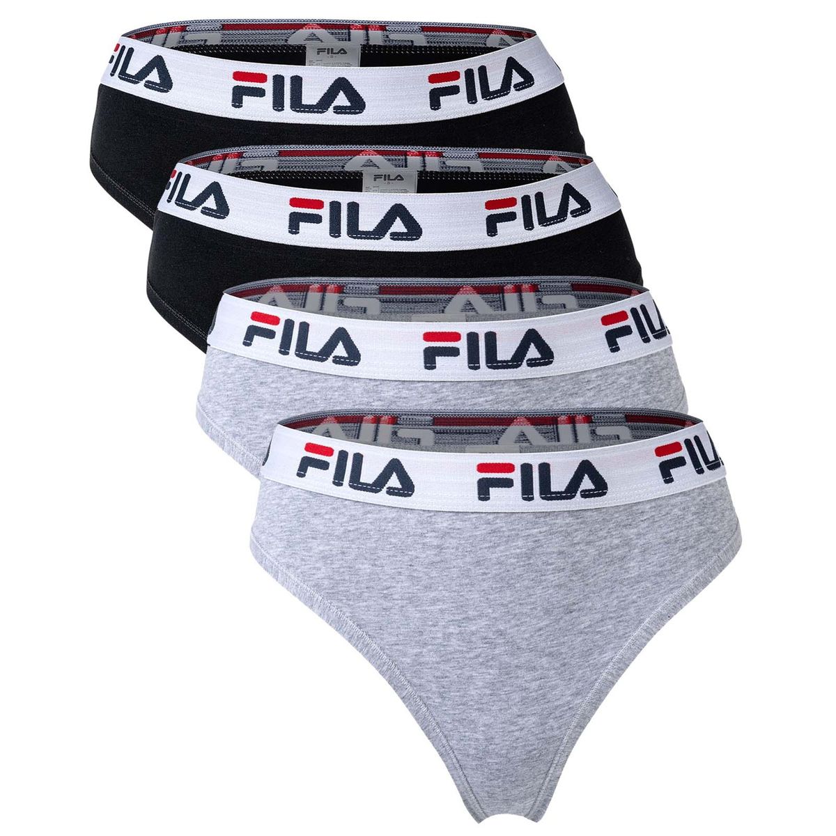 Stretch Baumwoll-String mit Logo-Bund