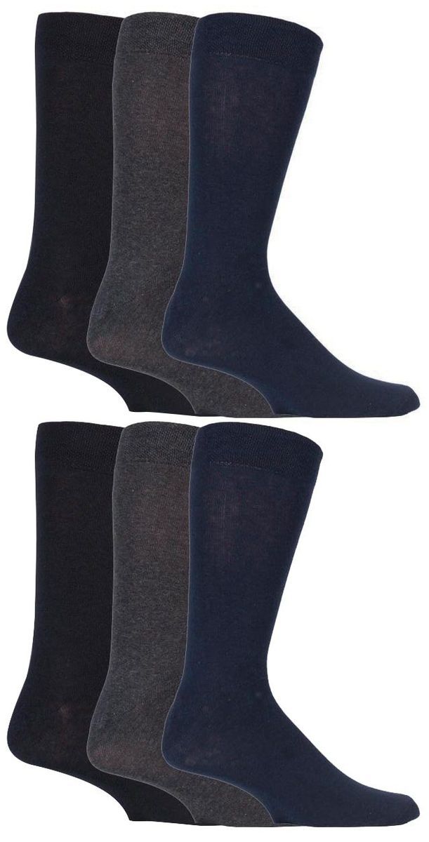 6er-Pack farbenfrohe gestreifte Baumwollsocken für Herren in 7 verschiedenen Ausführungen