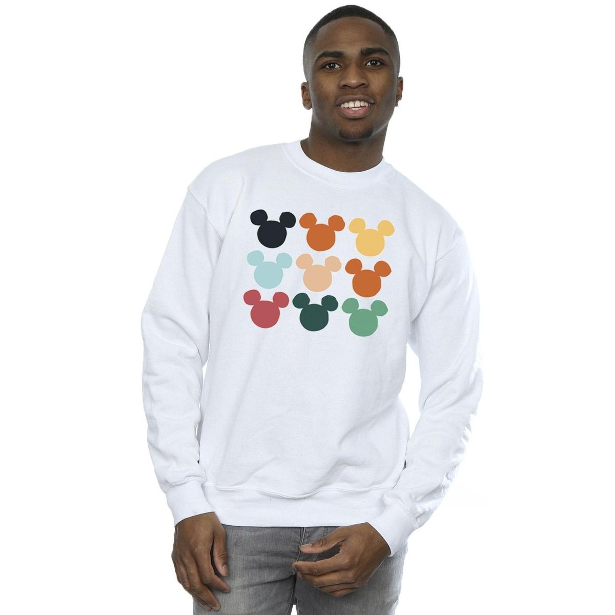 Mickey Mouse Silhouette Gitter Sweatshirt