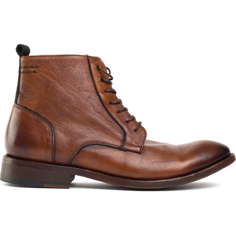 Klassische Schnürstiefeletten aus Leder