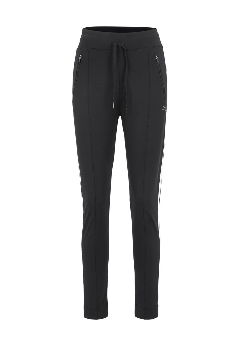 Schwarze, schmal geschnittene Trainingshose für Damen