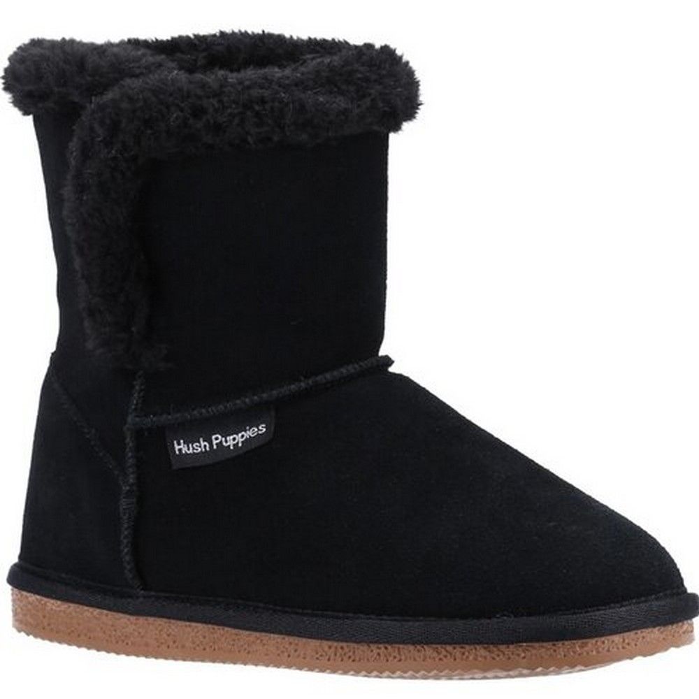 Wildleder Winterstiefel mit Kunstfellfutter