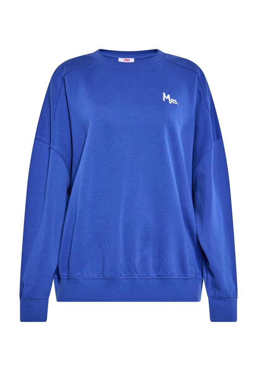 Locker geschnittenes Sweatshirt mit Rundhalsausschnitt