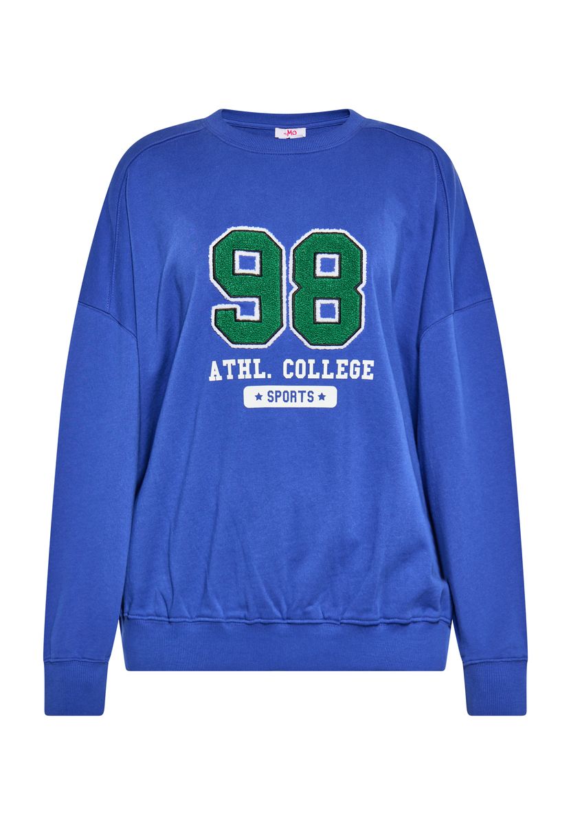 Locker geschnittenes Sweatshirt mit Rundhalsausschnitt