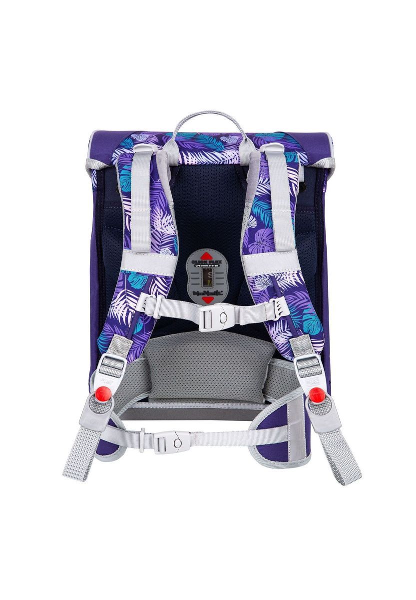 Schulranzen-Set mit tropischem Print