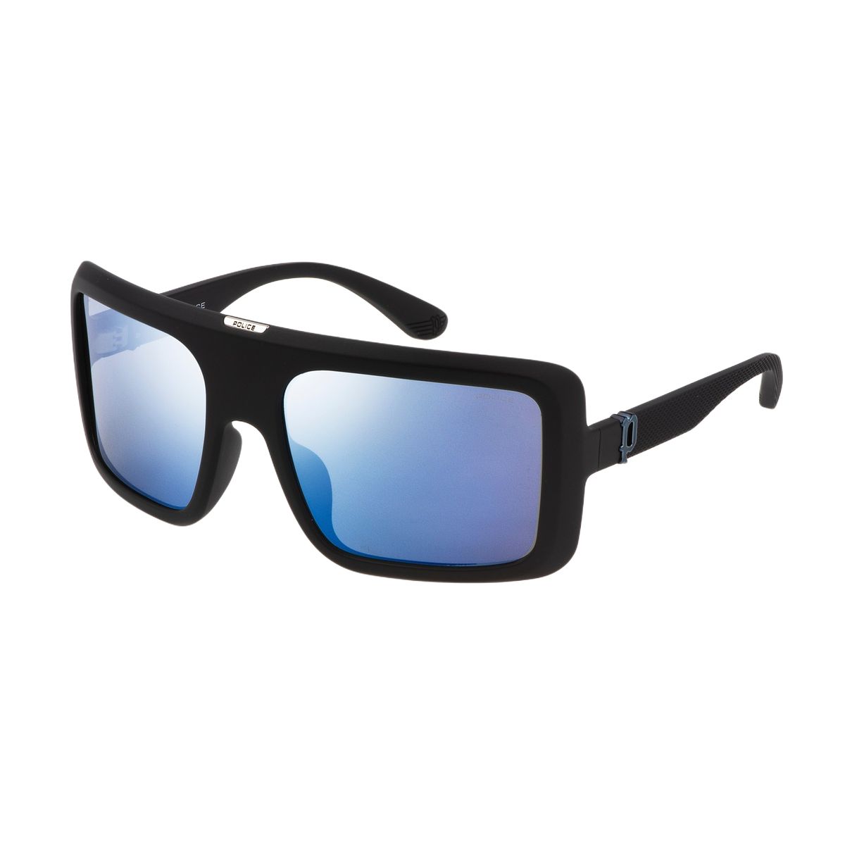 Übergroße Shield Sonnenbrille mit verspiegelten Gläsern