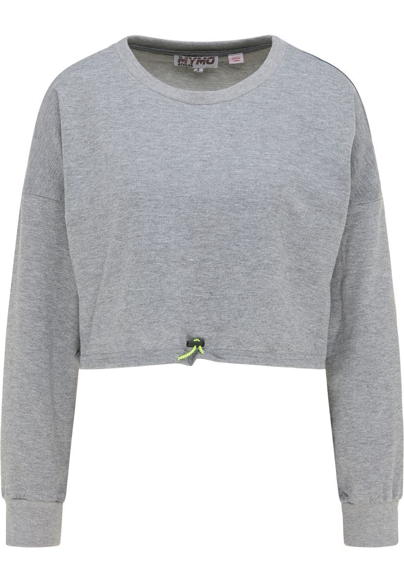 Cropped Sweatshirt mit Kordelzug