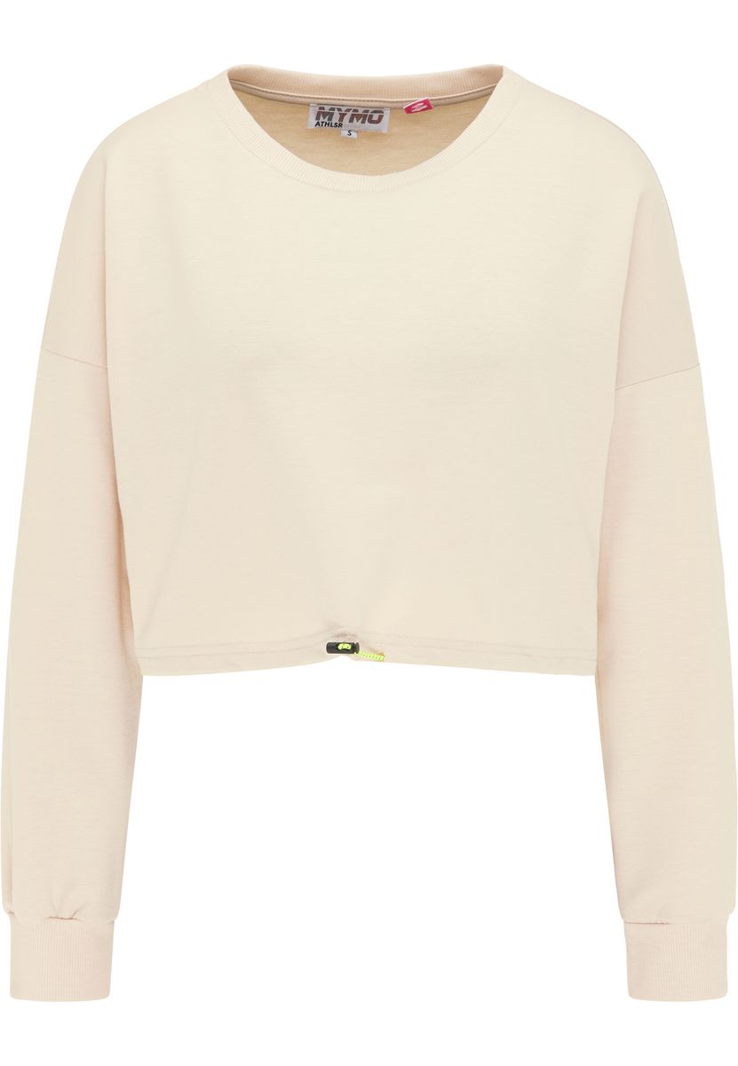Cropped Sweatshirt mit Kordelzug