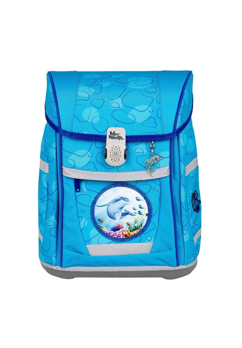 Schulranzen-Set mit Delfin-Print