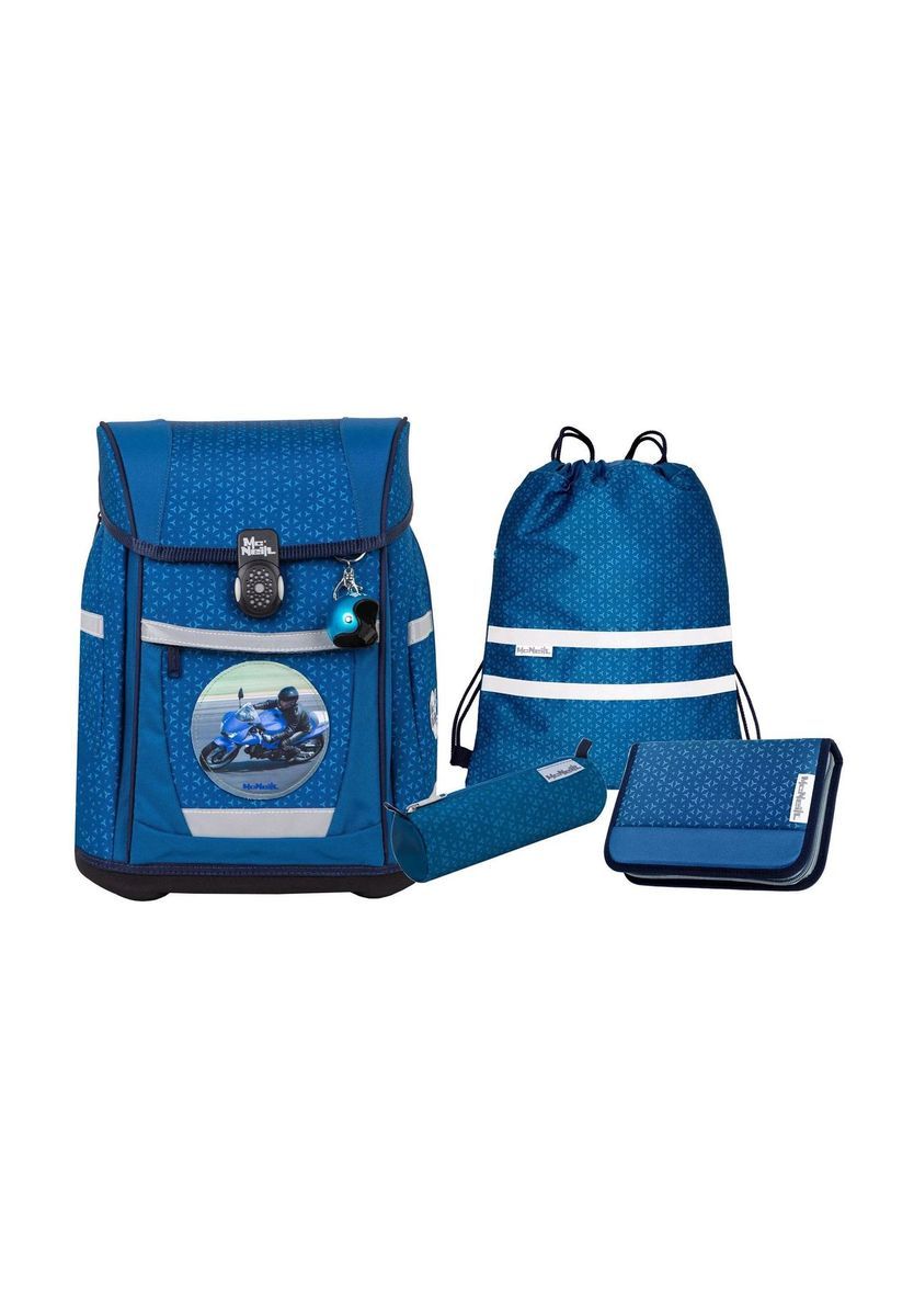 Blaues Kinder Schulranzen Set 5-teilig