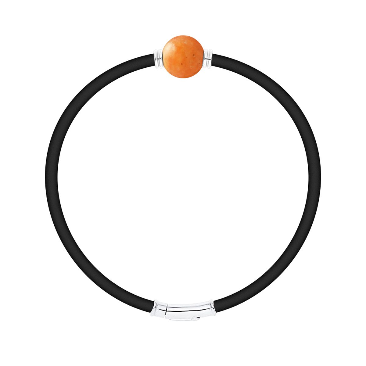 Minimalistisches Steinperlen-Neopren-Armband