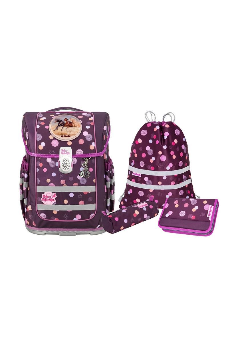 Mädchen Lila Pferde Schulranzen Set