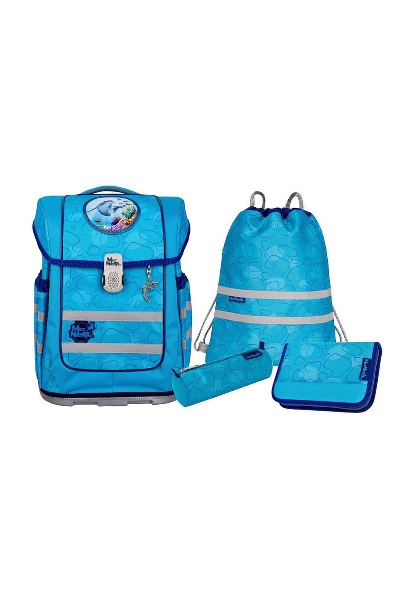 Türkis Delphin Schulranzen Set 5-teilig
