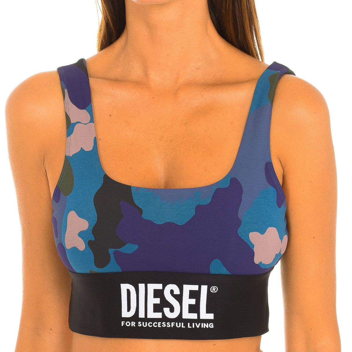 Sport-BH mit Camouflage-Muster
