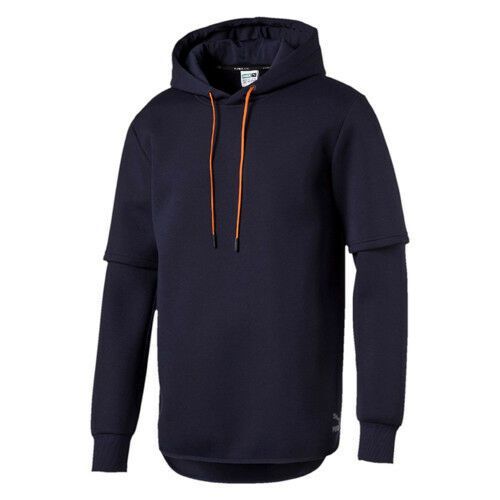 Kapuzenpullover mit Lagen-Ärmeln