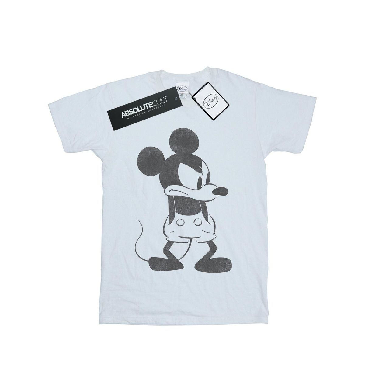 Disney - "Mickey Mouse Angry" T-Shirt für Herren (Weiß)