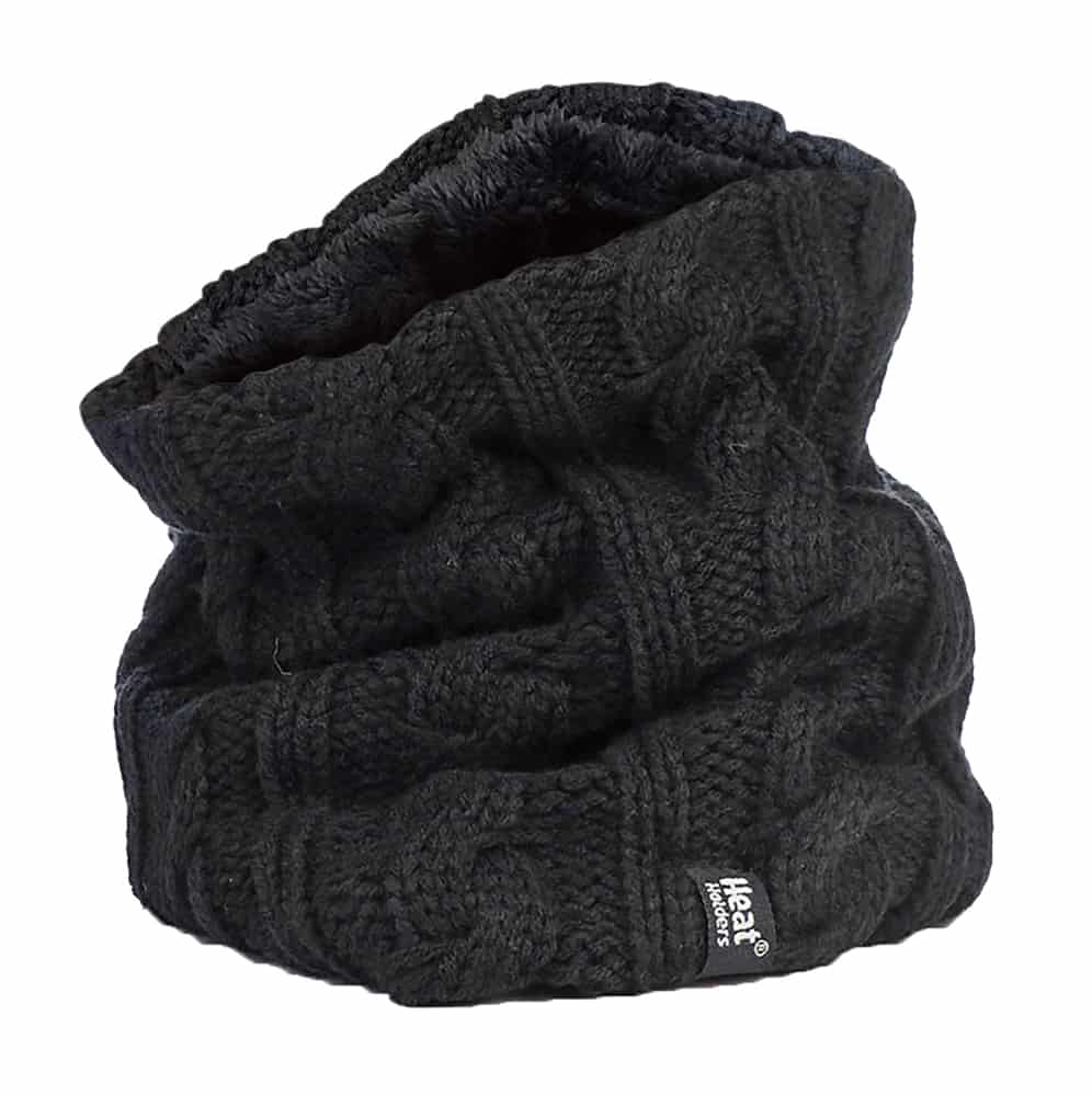 Zopfstrick Fleece gefütterter Halswärmer