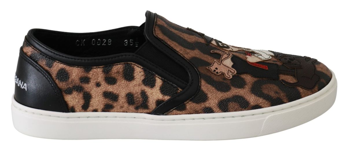 Slipper Schuhe mit Leopardenmuster