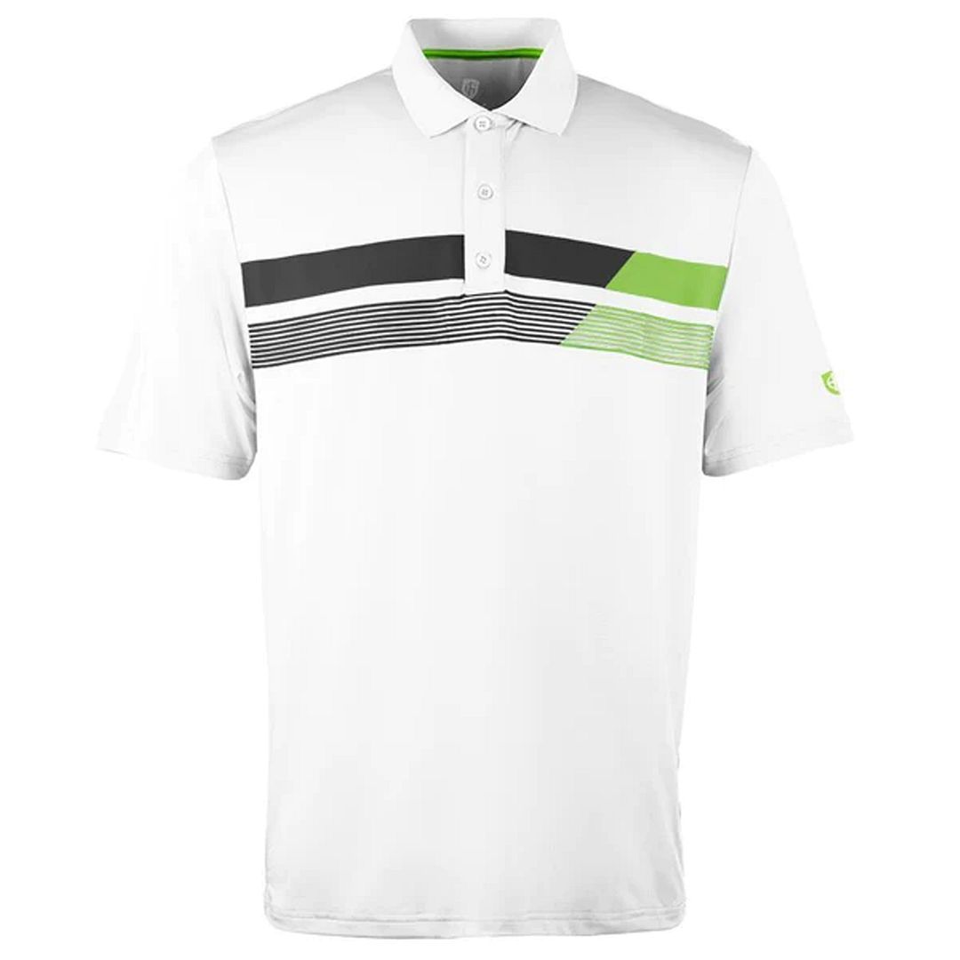 Asymmetrisches Druck Herren Golf Polo