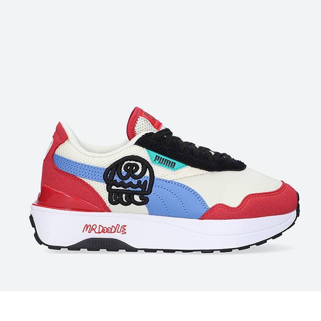 Mr Doodle Grafik Plateau-Sneaker