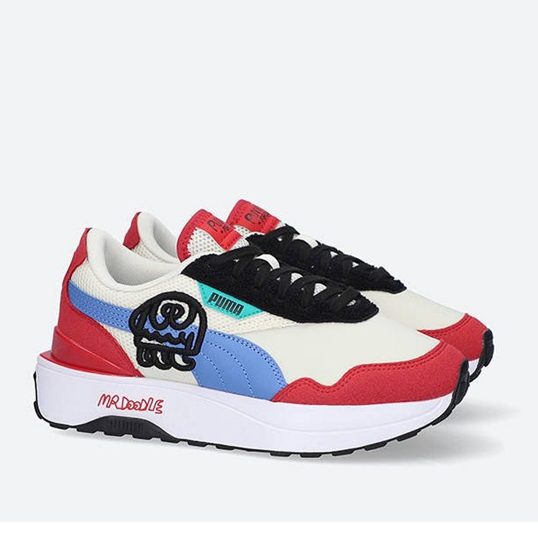 Mr Doodle Grafik Plateau-Sneaker