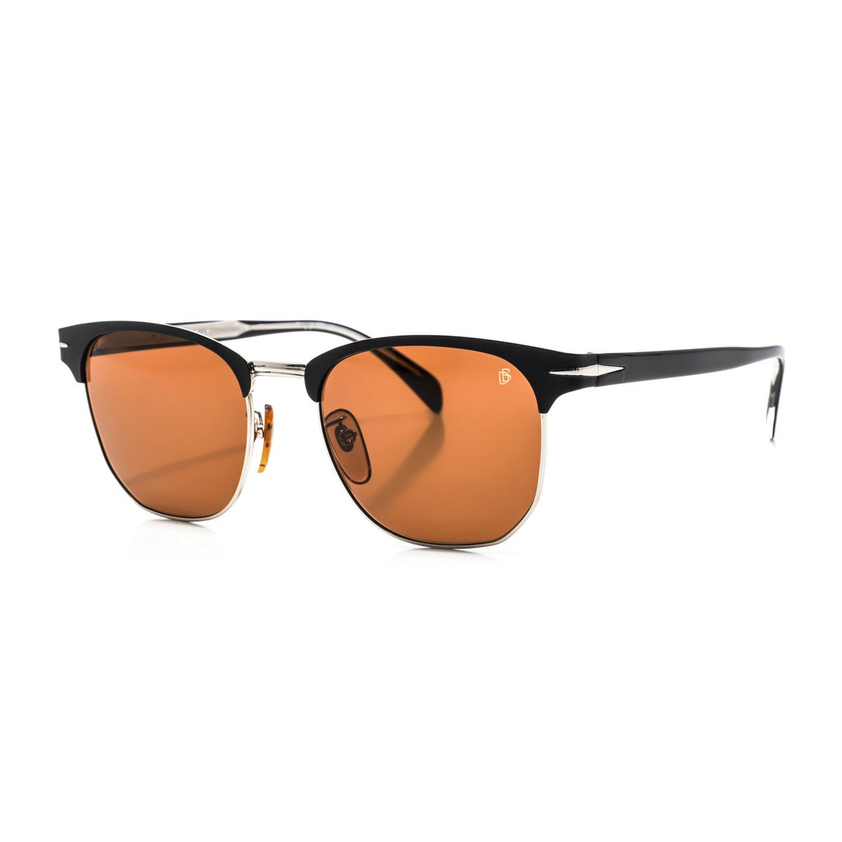 Klassische Browline-Sonnenbrille mit getönten Gläsern