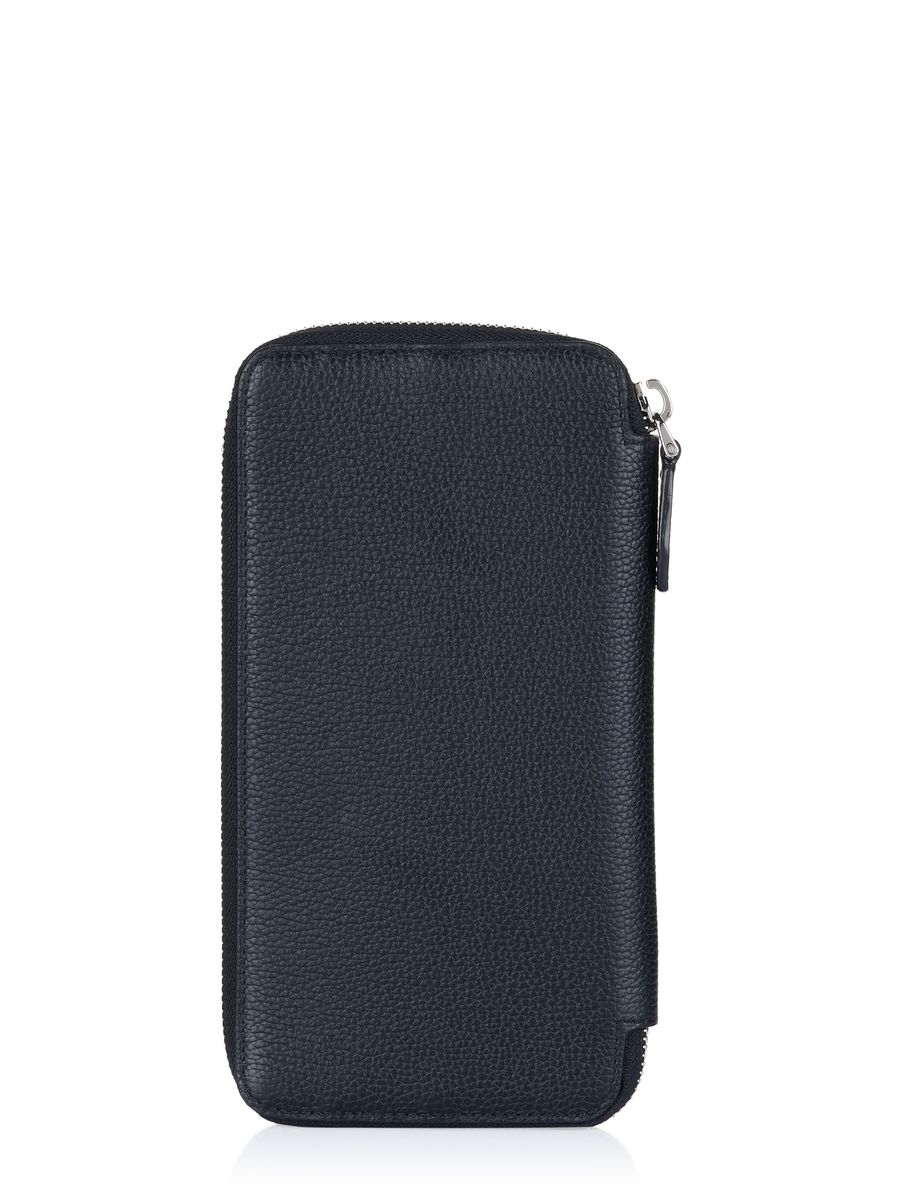 Reisebrieftasche aus genarbtem Leder