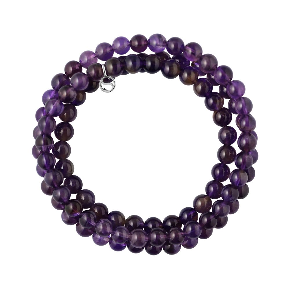 Amethyst Stein Perlenarmband