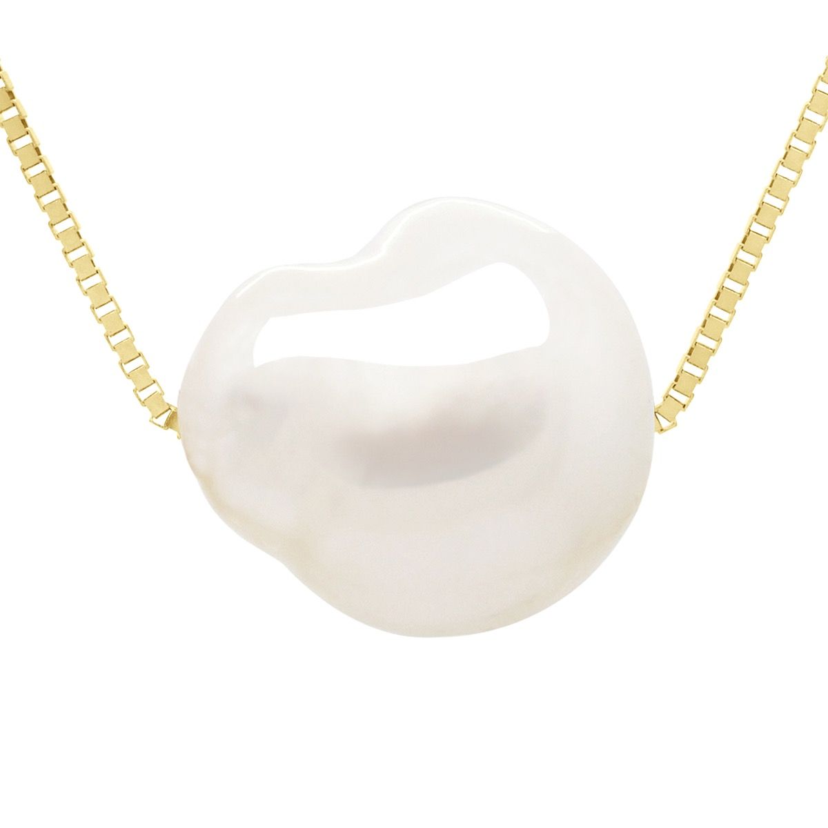 Elegante Goldkette mit Barockperle