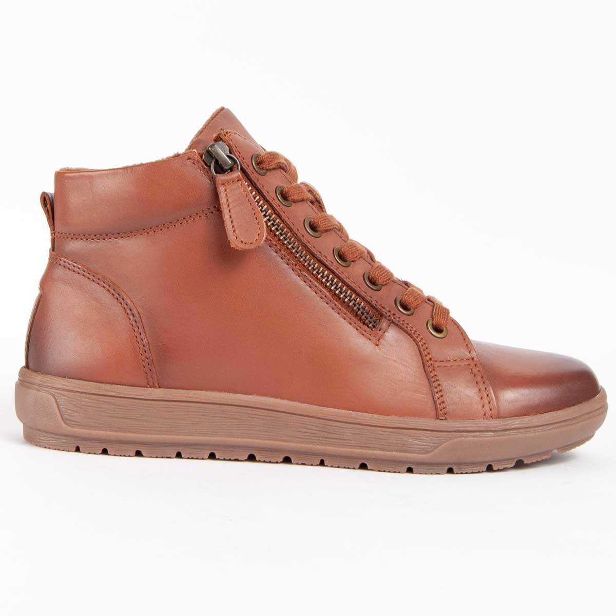 Leder-High-Top-Sneaker-Stiefel