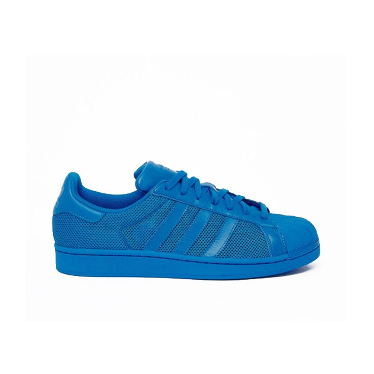 Blaue Adidas Superstar Turnschuhe