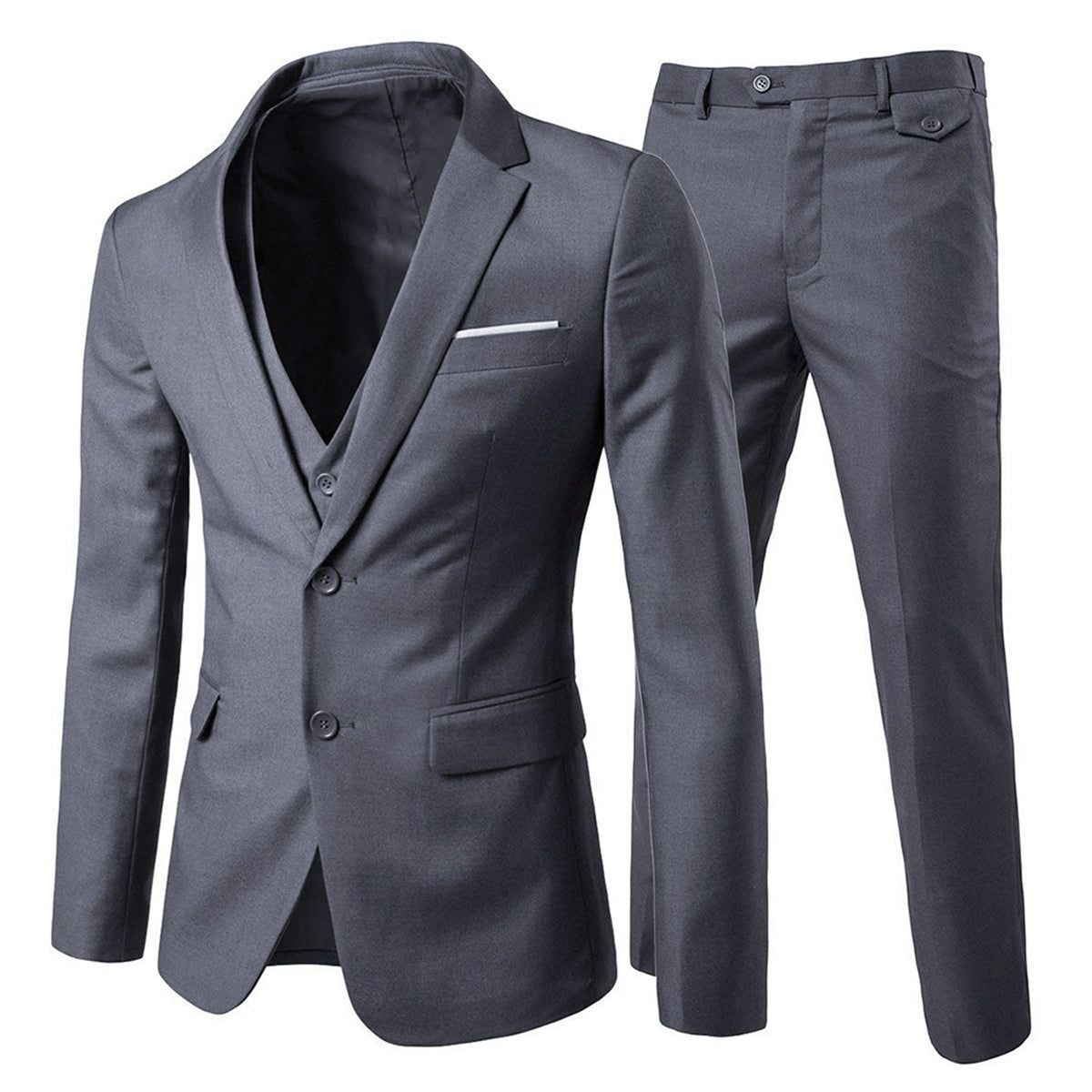 Dreiteiliger Slim-Fit-Anzug