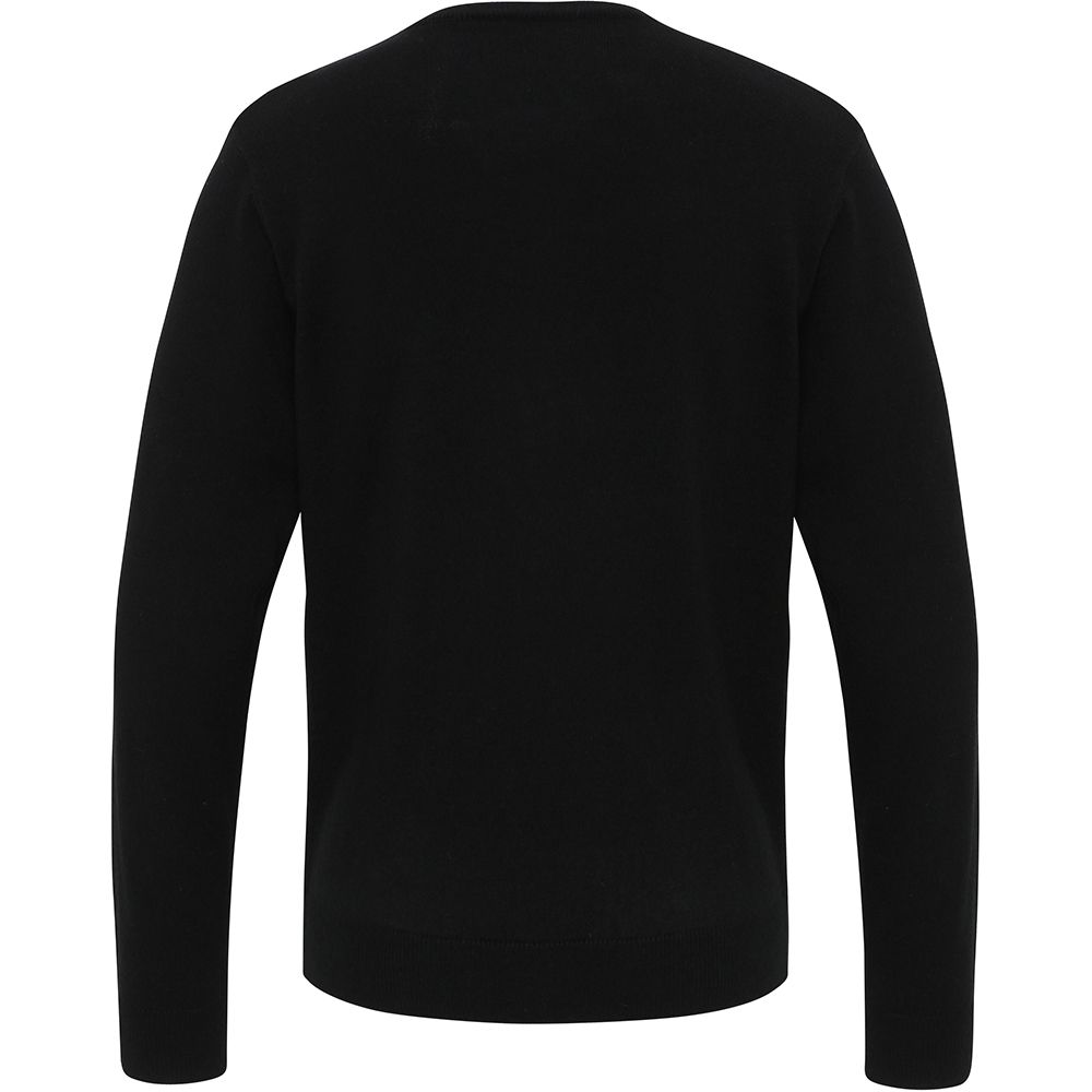Klassischer Strickpullover mit V-Ausschnitt