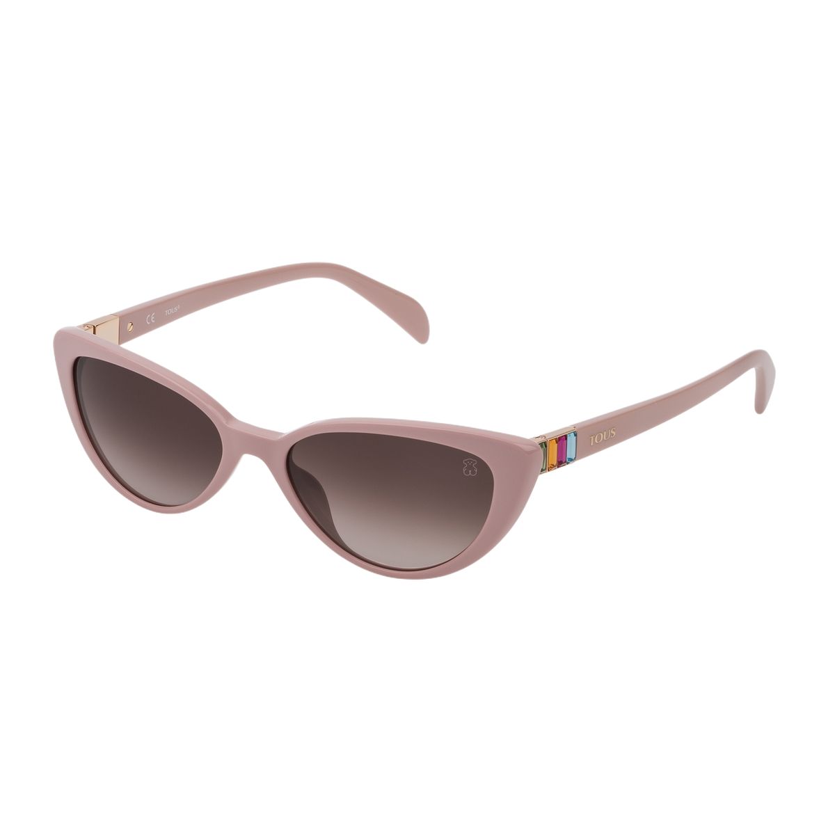 Cat-Eye Sonnenbrille mit Schmuckdetails