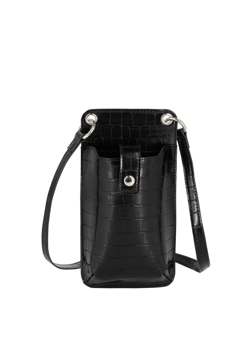 Handytasche mit Kroko-Prägung