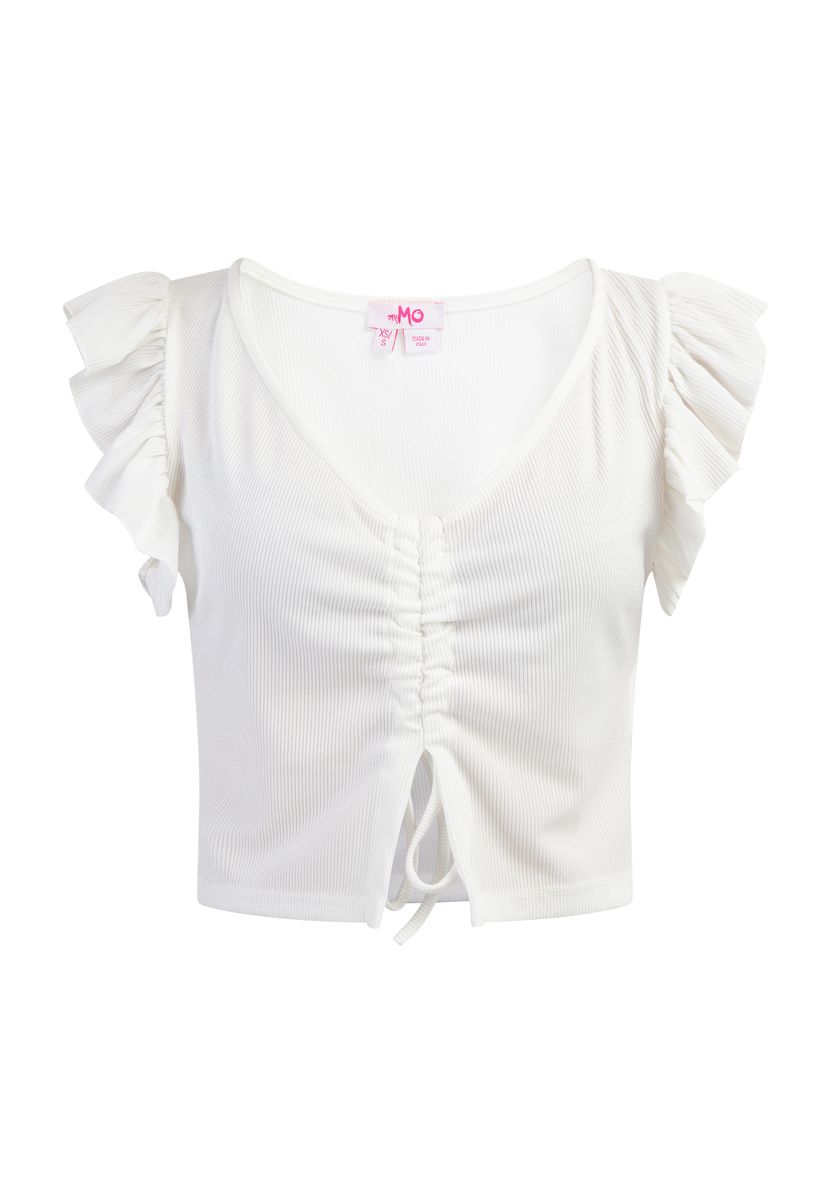 Mymo Spitze Damen weiss