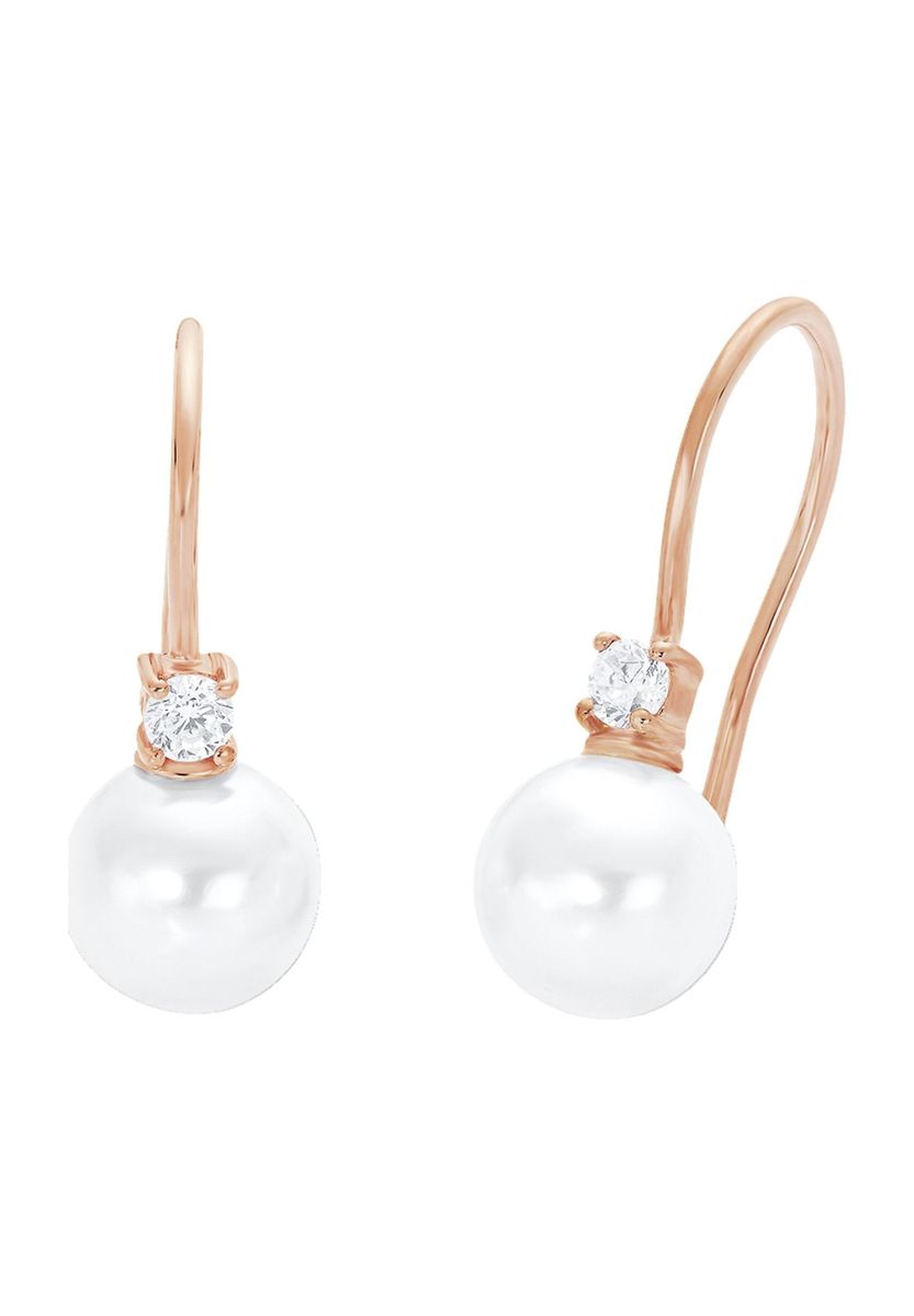 amor Damen Ohrhänger, 925er Silber, roségold